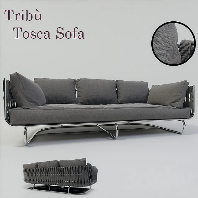 Tribu Tosca Sofa 3D Model