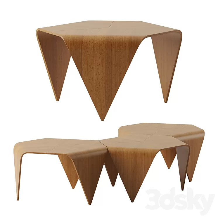 Trienna Table by Artek 3D Model