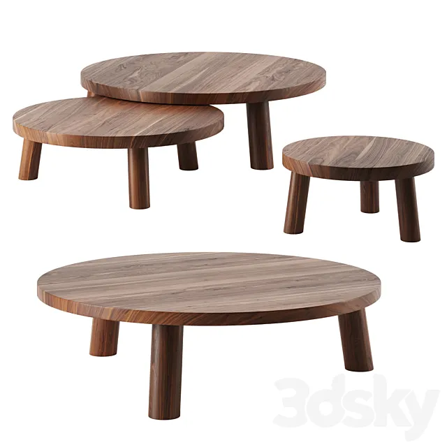 TRIFECTA TABLES BY CHRISTIAN WOO 3D Model