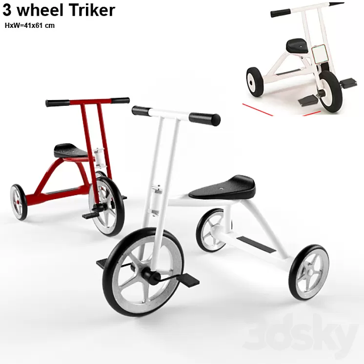 Triker_3wheeller 3D Model