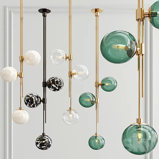 Trilogy Pendant - 4 type 3D Model