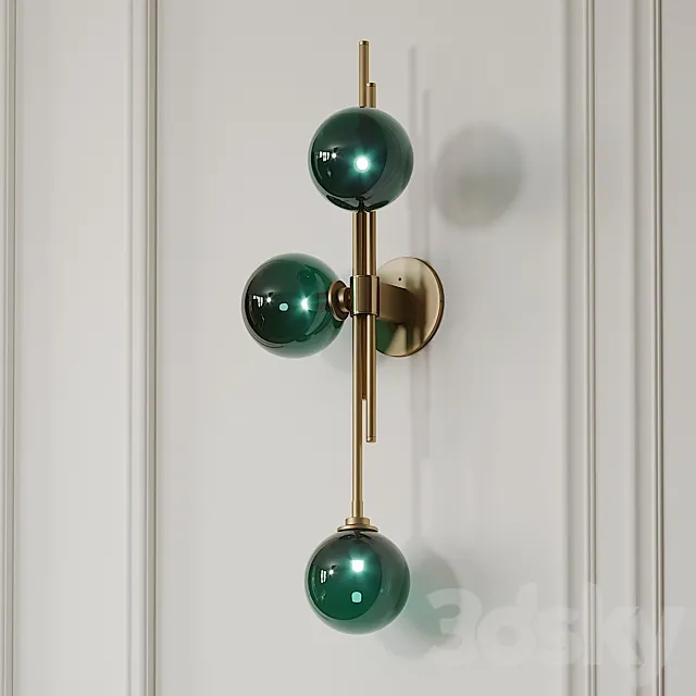 Trilogy Wall Sconce by Articolo 3D Model