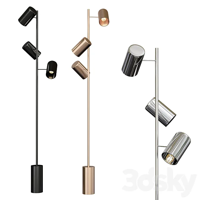 Trio black floor lamp Free Download