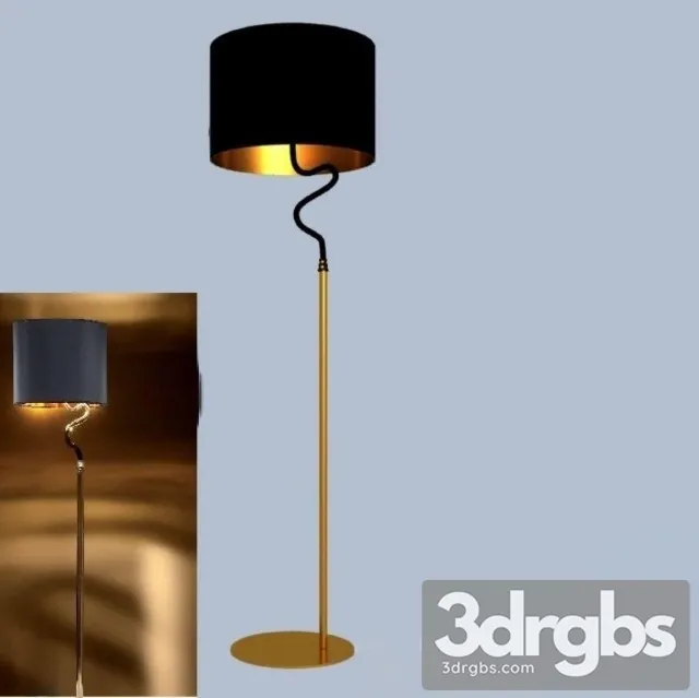 Trio Stehleuchte Schwarz Matt 3D Model Free