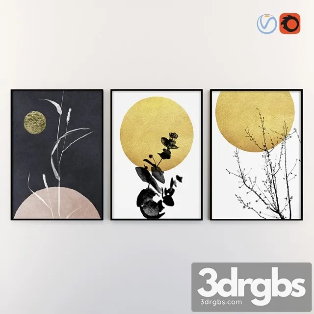 Triple posters vol.133 3D Model Free