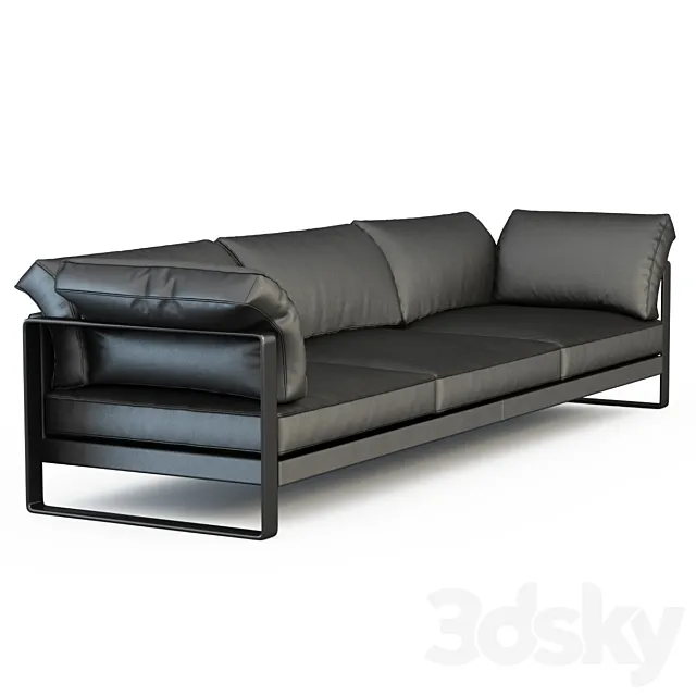 Triple sofa Phan – Matteograssi 3D Model