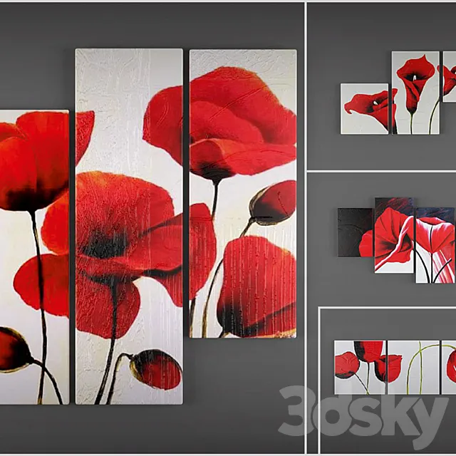 Triptychs 3D Model
