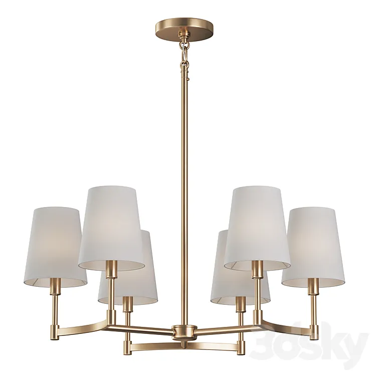 Triton 6 Light Dimmable Classic 3D Model Free