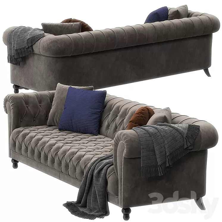 Triumph sofa by Asnaghi 3D Model