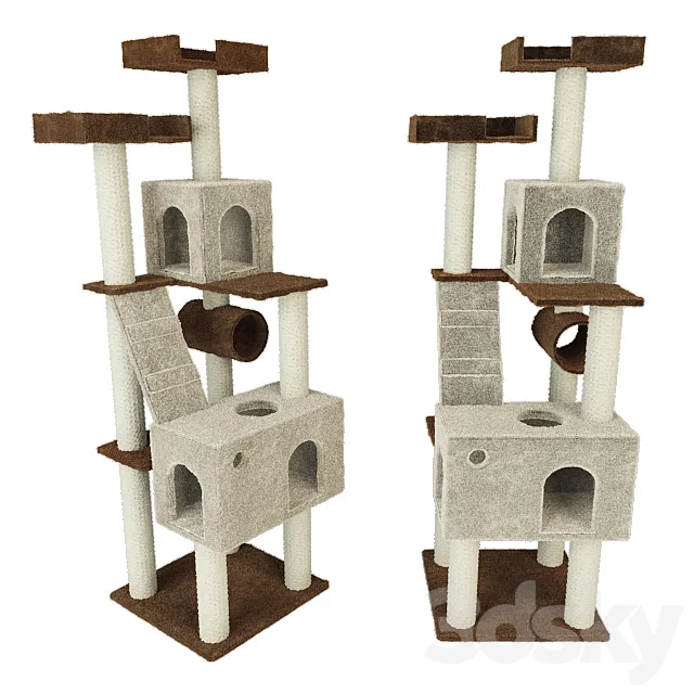 Trixie cottage for cat Mariela 3D Model