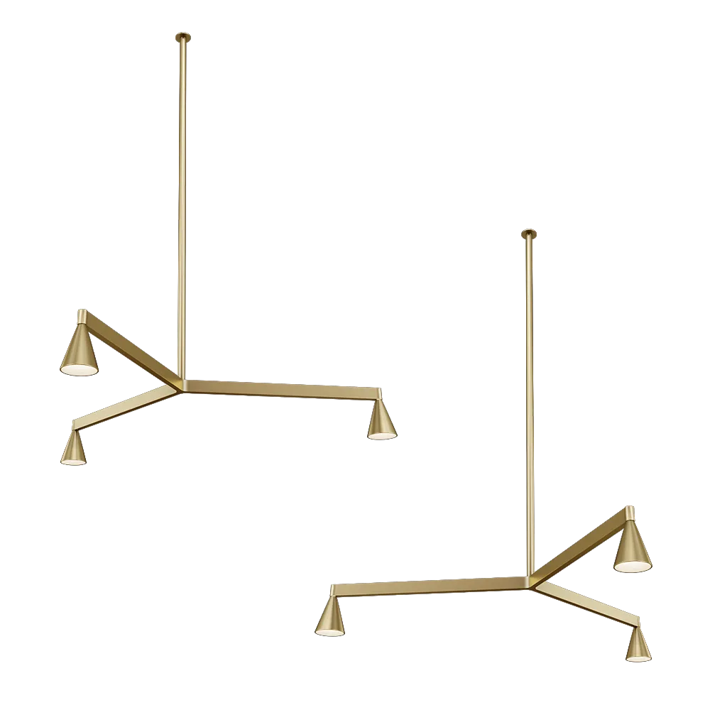 Trizo21 - Chandelier Austere 1Y/1X 3D Model