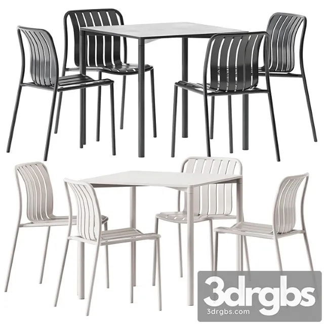 Trocadero Outdoor Table And Chair By Talenti Ulichnaia Mebel 3D Model Free