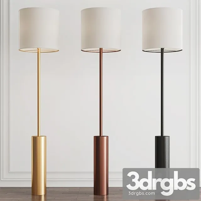 Tropical Floor Lamp By Currey Company 1 3D Model Free