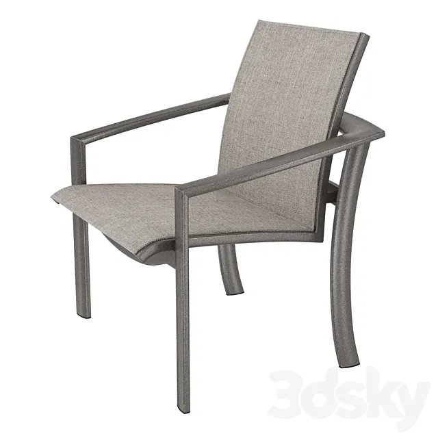 Tropitone KOR Relaxed Sling Dining Chair 3D Model