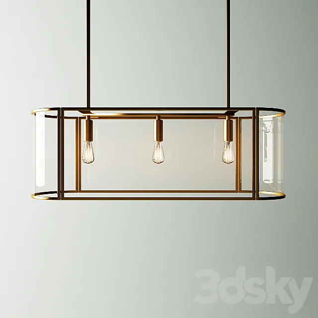 Trough Chandelier 3D Model