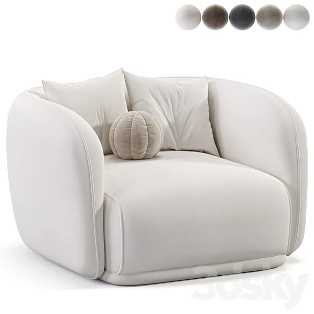 Troy Fabric Armchair Free Download