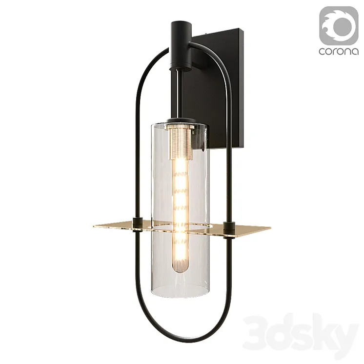 Troy lighting \ Wall sconce \ SMYTH B6393-CE 3D Model Free
