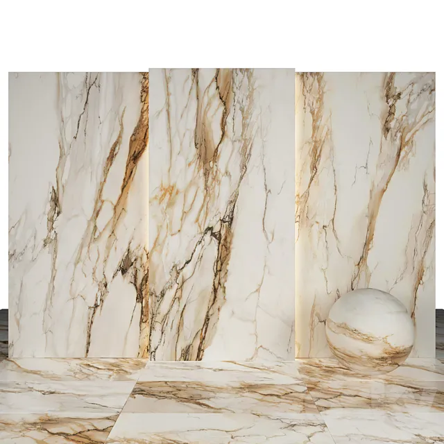 Tru gold marble 3D Model