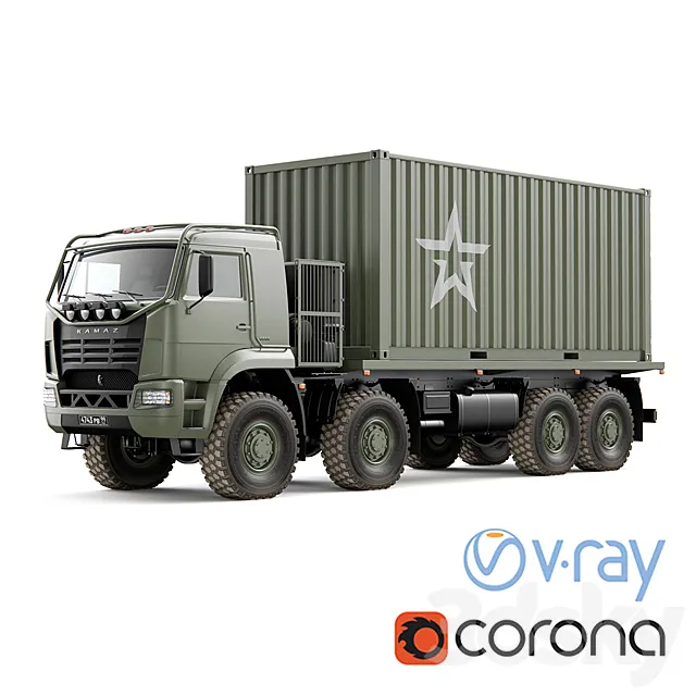 Truck KAMAZ 6560 3DModel