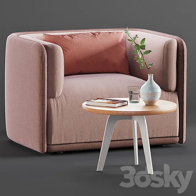 Truedesign_SHO Armchair & MILLEPIEDI_Coffee table 3DModel