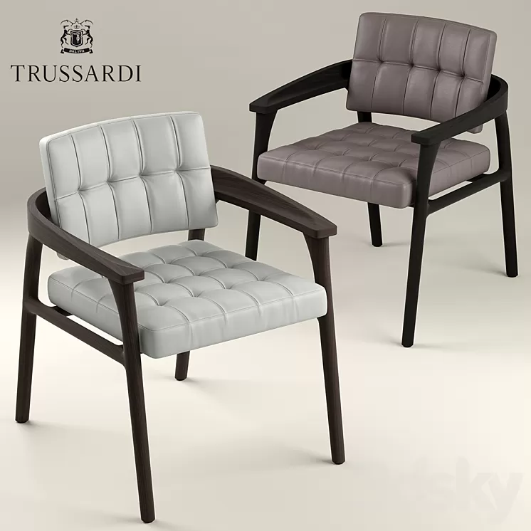 Trussardi Armchair Casa Casilia Lounge Armchair 3D Model