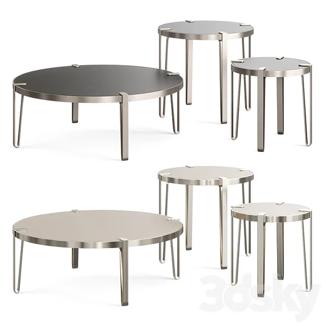 Trussardi BONDAI VERMONT LEATHER COFFEE TABLE 3DModel
