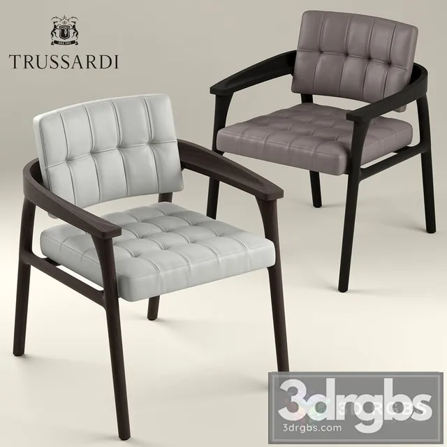 Trussardi Casa Casilia Lounge Armchair 3D Model Free