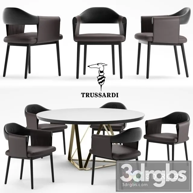 Trussardi Casa Larzia Chair 3D Model Free