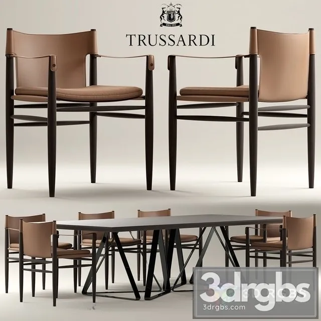 Trussardi Casa Saddle Chair 3D Model Free