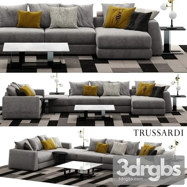 Trussardi Liam Sofa 01 3D Model Free