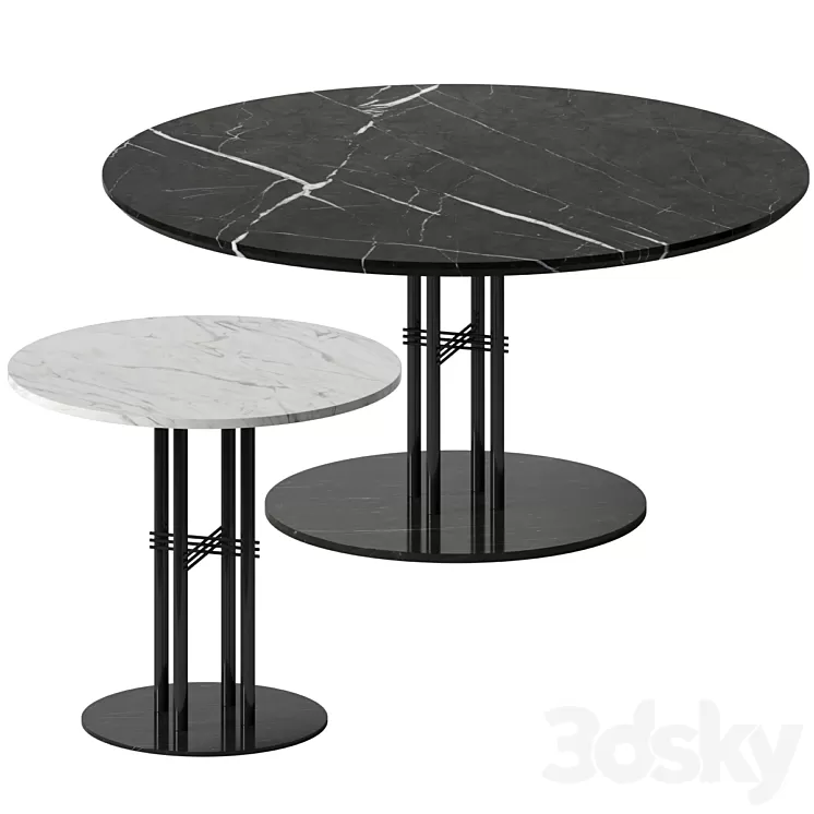 TS Column Dining Table by GUBI 3D Model