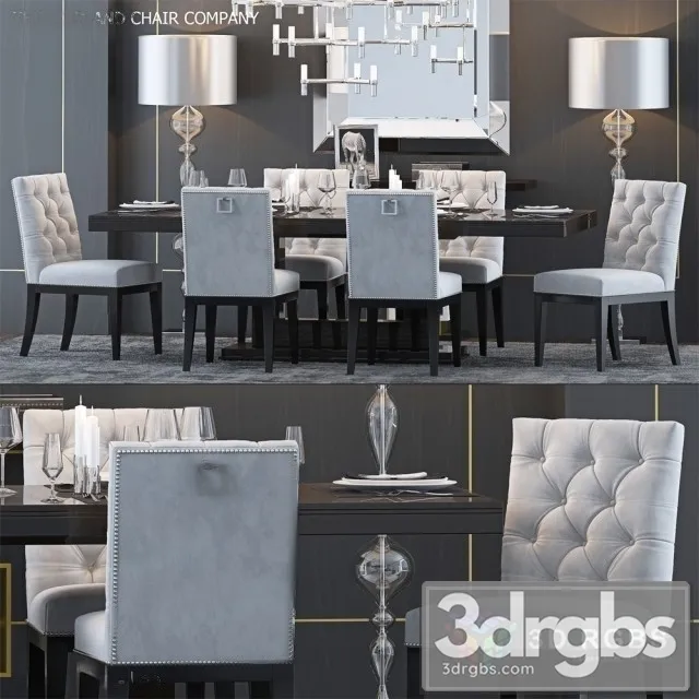 TSACCS4 Table and Chair 3D Model Free