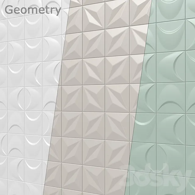 Tubadzin Color tile (2 models 3 colors). 3D Model