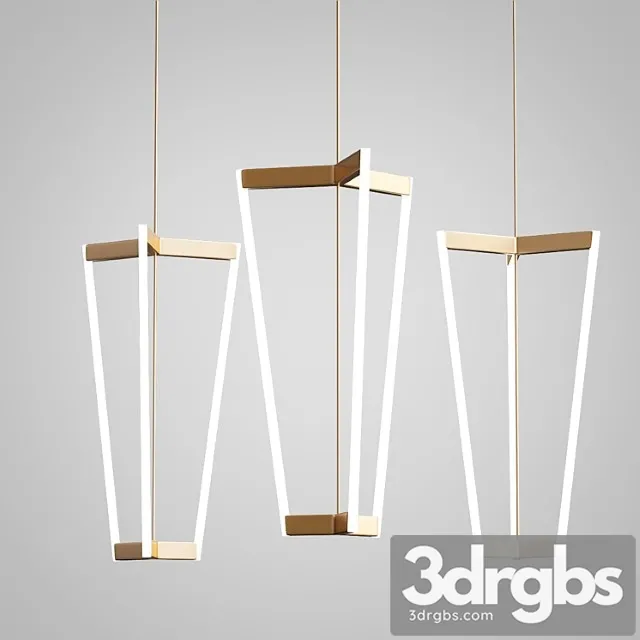 Tube chandelier by michael anastassiades 3D Model Free