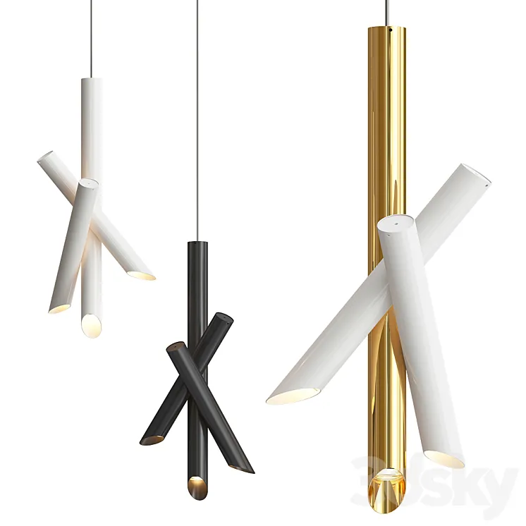 Tube Nemo Pendant light 3D Model Free