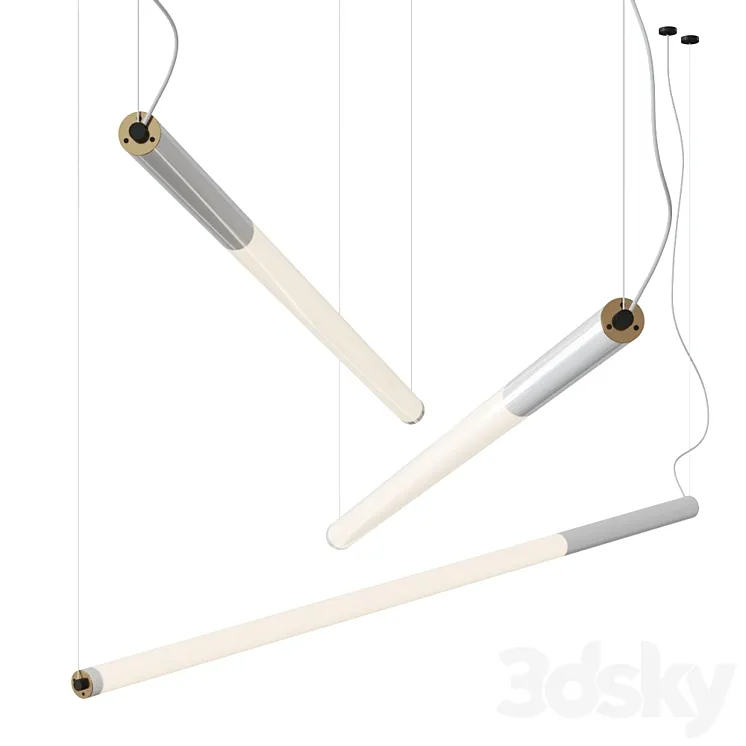 Tube Pendant H by lichtprojekte Pendant Lamp 3D Model Free Download