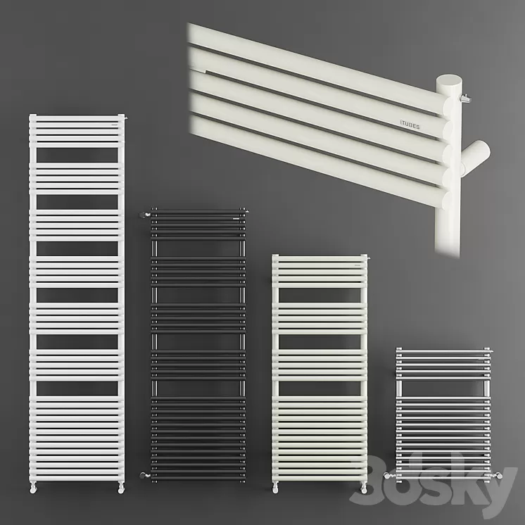 Tubes radiatori basics 25 3D Model