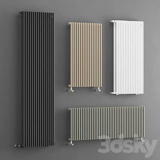 Tubes radiatori column 3D Model