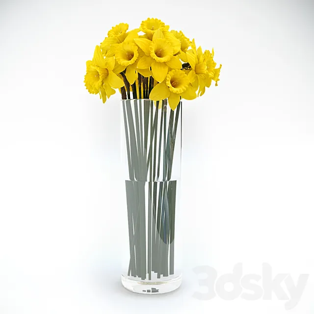 Tubular daffodil 3DModel