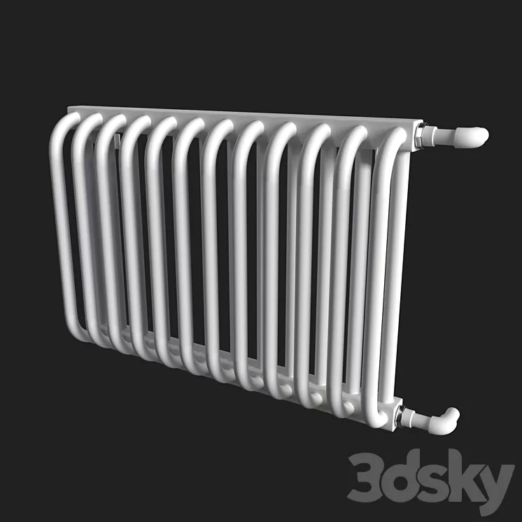 Tubular radiator KZTO RS‌-2 3D Model Free Download