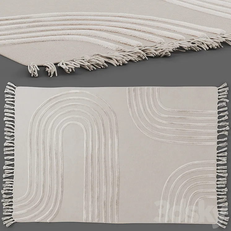 Tufted carpet Maze Hilo by Urban outfitters 3D Model Free