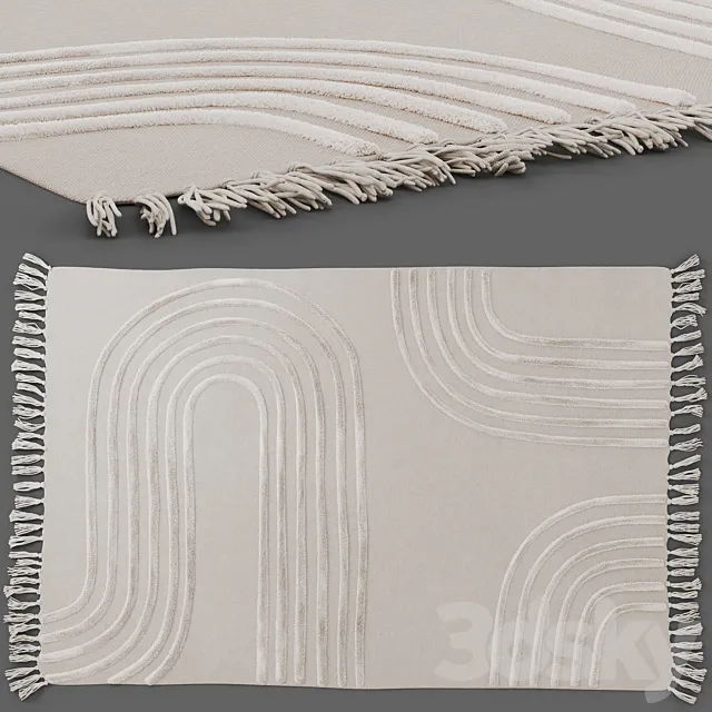 Tufted carpet Maze Hilo by Urban outfitters 3DModel