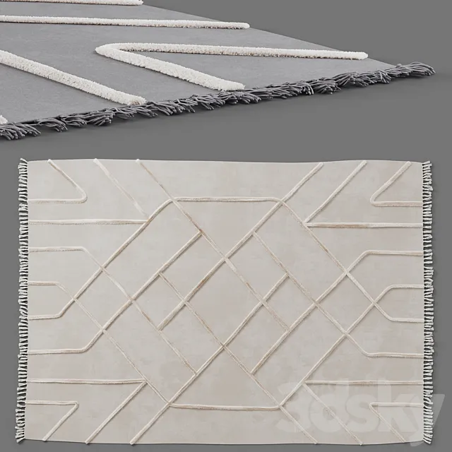 Tufted carpet Tamara Hilo by Urban Outfitters 3DModel