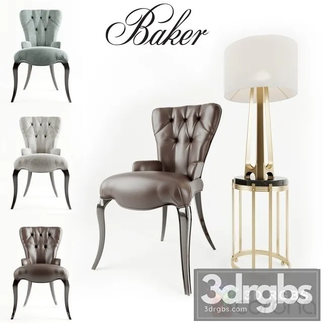 Tufted Hair Barbara Barry Chair 3D Model Free