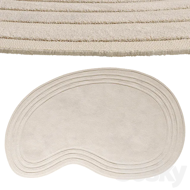 Tufted Halle Rug 3D Model