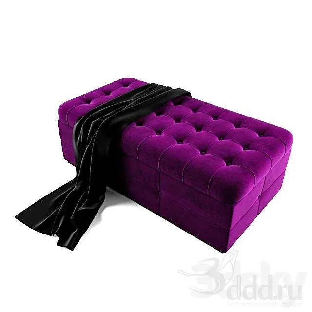 tufted puff 3D Model