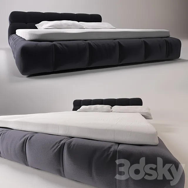 Tufty bed 3D Model