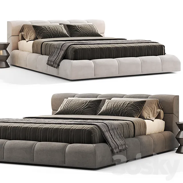 Tufty Bed - B&B Italia 3D Model
