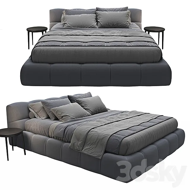 Tufty-Bed B&B Italia 3D Model