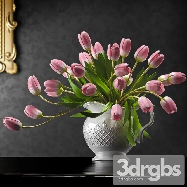 Tulip Bouquet 6 3D Model Free